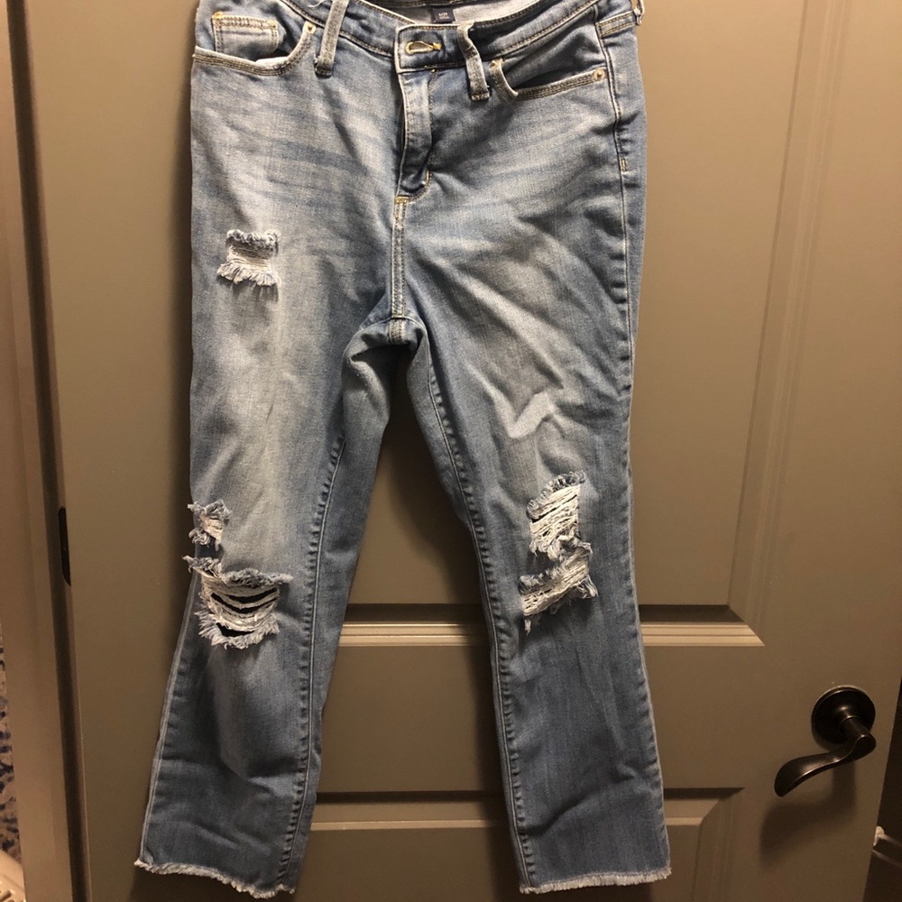 Crop Distressed Jeans Universal Thread